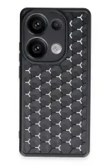 Newface Xiaomi Redmi Note 13 Pro 4G Kılıf Petek Silikon Kapak - Siyah