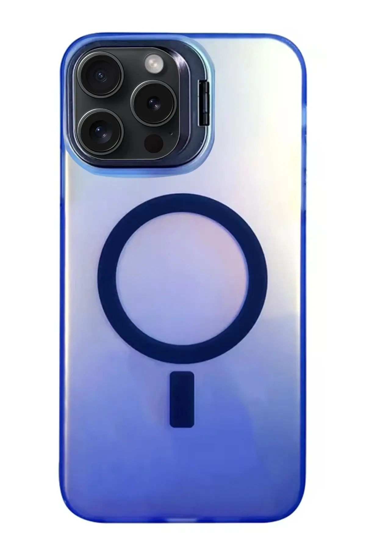 Newface iPhone 15 Pro Primera Magsafe Standlı Kapak - Lacivert