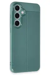 Newface Samsung Galaxy S24 FE Kılıf Auto Focus Kapak - Koyu Yeşil