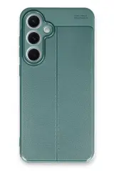 Newface Samsung Galaxy S24 FE Kılıf Auto Focus Kapak - Koyu Yeşil