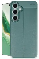 Newface Samsung Galaxy S24 FE Kılıf Auto Focus Kapak - Koyu Yeşil