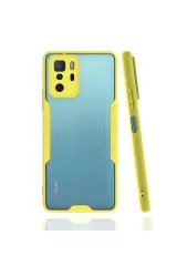 Newface Xiaomi Poco X3 GT Kılıf Platin Silikon - Sarı