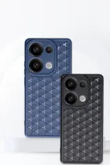 Newface Xiaomi Redmi Note 13 Pro 4G Kılıf Petek Silikon Kapak - Kırmızı