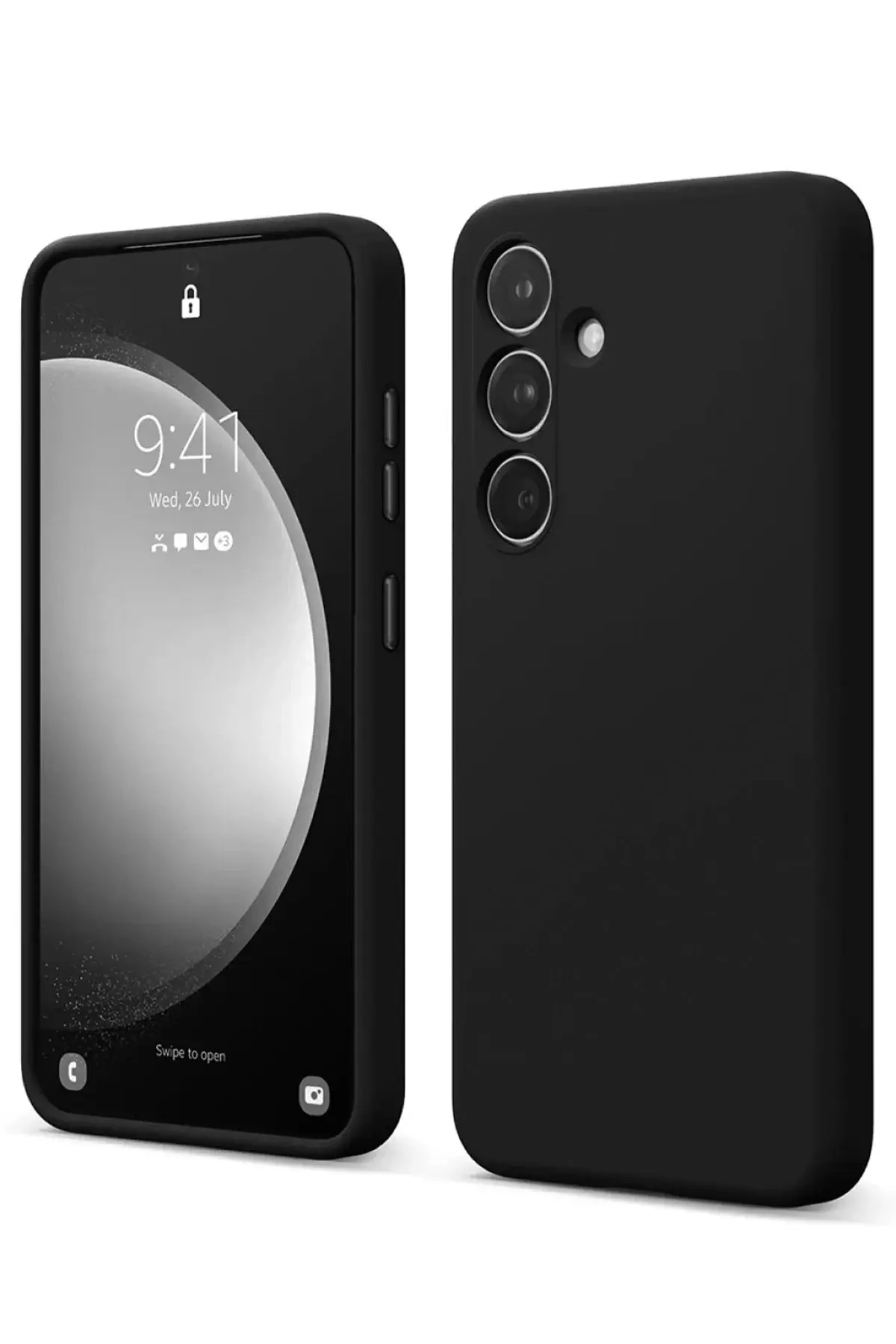 Newface Samsung Galaxy S24 FE Kılıf First Silikon - Siyah