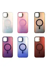 Newface iPhone 15 Pro Max Primera Magsafe Standlı Kapak - Pembe