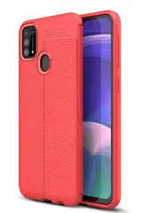 Newface Samsung Galaxy M31 Kılıf Auto Focus Kapak - Kırmızı