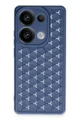 Newface Realme C65 Kılıf Petek Silikon Kapak - Lacivert