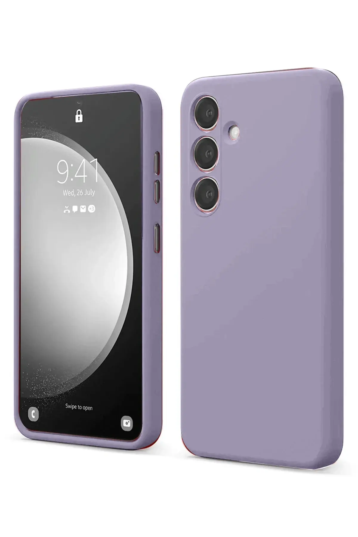 Newface Samsung Galaxy S24 FE Kılıf First Silikon - Lila