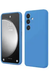 Newface Samsung Galaxy S24 FE Kılıf First Silikon - Mavi