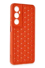 Newface Realme C65 Kılıf Petek Silikon Kapak - Kırmızı