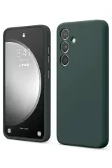 Newface Samsung Galaxy S24 FE Kılıf First Silikon - Koyu Yeşil