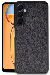 Newface Samsung Galaxy S24 FE Kılıf Aras Deri Kapak - Siyah