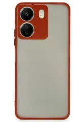 Newface Xiaomi Redmi 13C Kılıf Montreal Silikon Kapak - Kırmızı