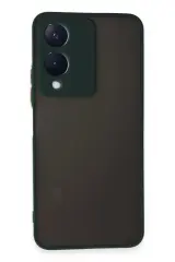 Newface Vivo Y17S Kılıf Montreal Silikon Kapak - Yeşil