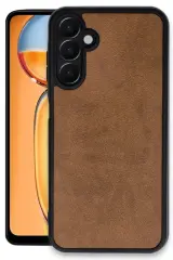 Newface Samsung Galaxy S24 FE Kılıf Aras Deri Kapak - Taba