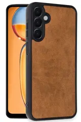 Newface Samsung Galaxy S24 FE Kılıf Aras Deri Kapak - Taba