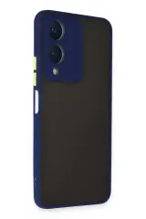 Newface Vivo Y17S Kılıf Montreal Silikon Kapak - Lacivert