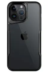 Newface iPhone 14 Pro Max Kılıf Boyi Silikon Kapak - Siyah