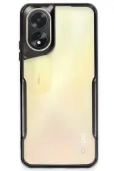 Newface Oppo A38 Kılıf Boyi Silikon Kapak - Siyah