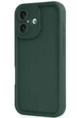 Newface iPhone 16 Kılıf Viera Silikon - Koyu Yeşil