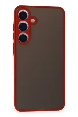 Newface Samsung Galaxy S24 Kılıf Montreal Silikon Kapak - Kırmızı