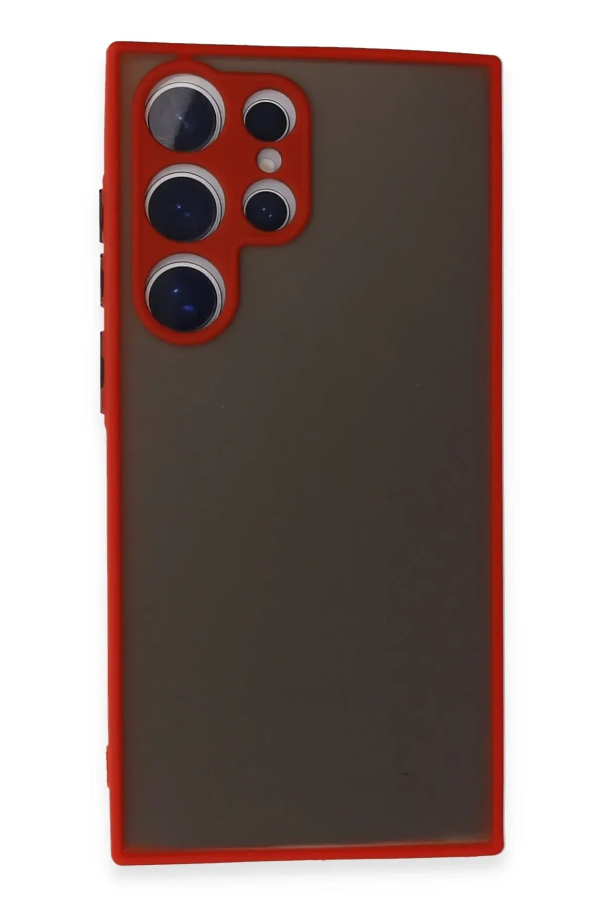 Newface Samsung Galaxy S24 Ultra Kılıf Montreal Silikon Kapak - Kırmızı