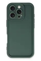Newface iPhone 16 Pro Kılıf Viera Silikon - Koyu Yeşil