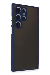 Newface Samsung Galaxy S24 Ultra Kılıf Montreal Silikon Kapak - Lacivert