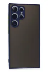 Newface Samsung Galaxy S24 Ultra Kılıf Montreal Silikon Kapak - Lacivert