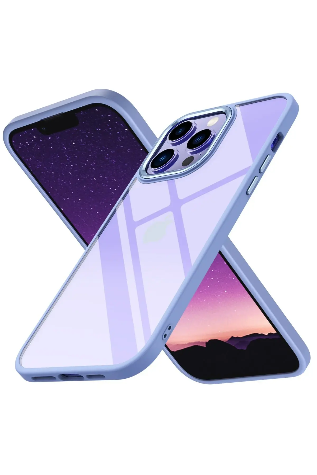 Newface iPhone 13 Pro Max Kılıf Power Silikon - Sierra Blue