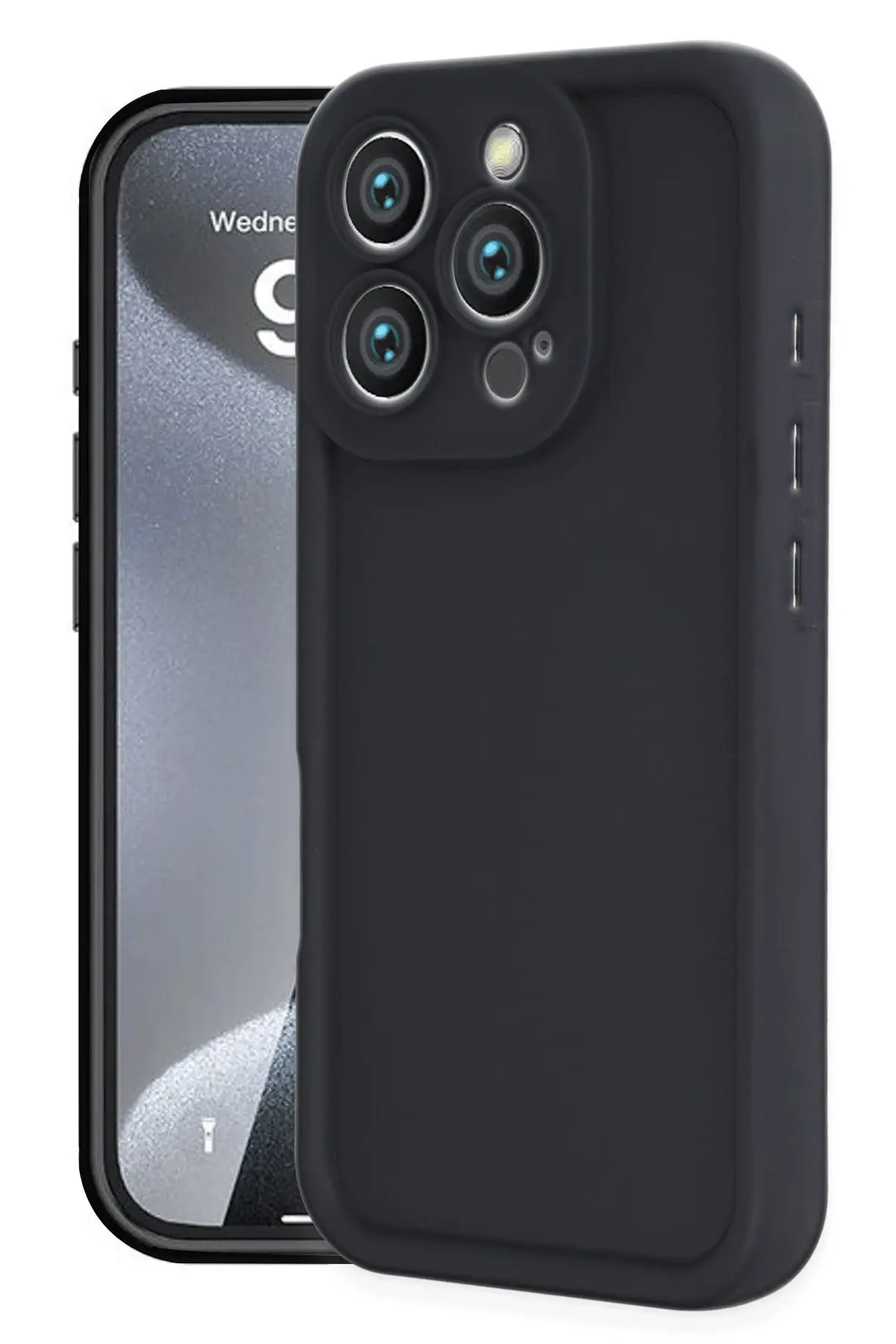 Newface iPhone 16 Pro Max Kılıf Viera Silikon - Siyah