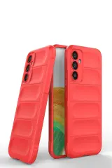 Newface Samsung Galaxy A15 4G Kılıf Optimum Silikon - Kırmızı