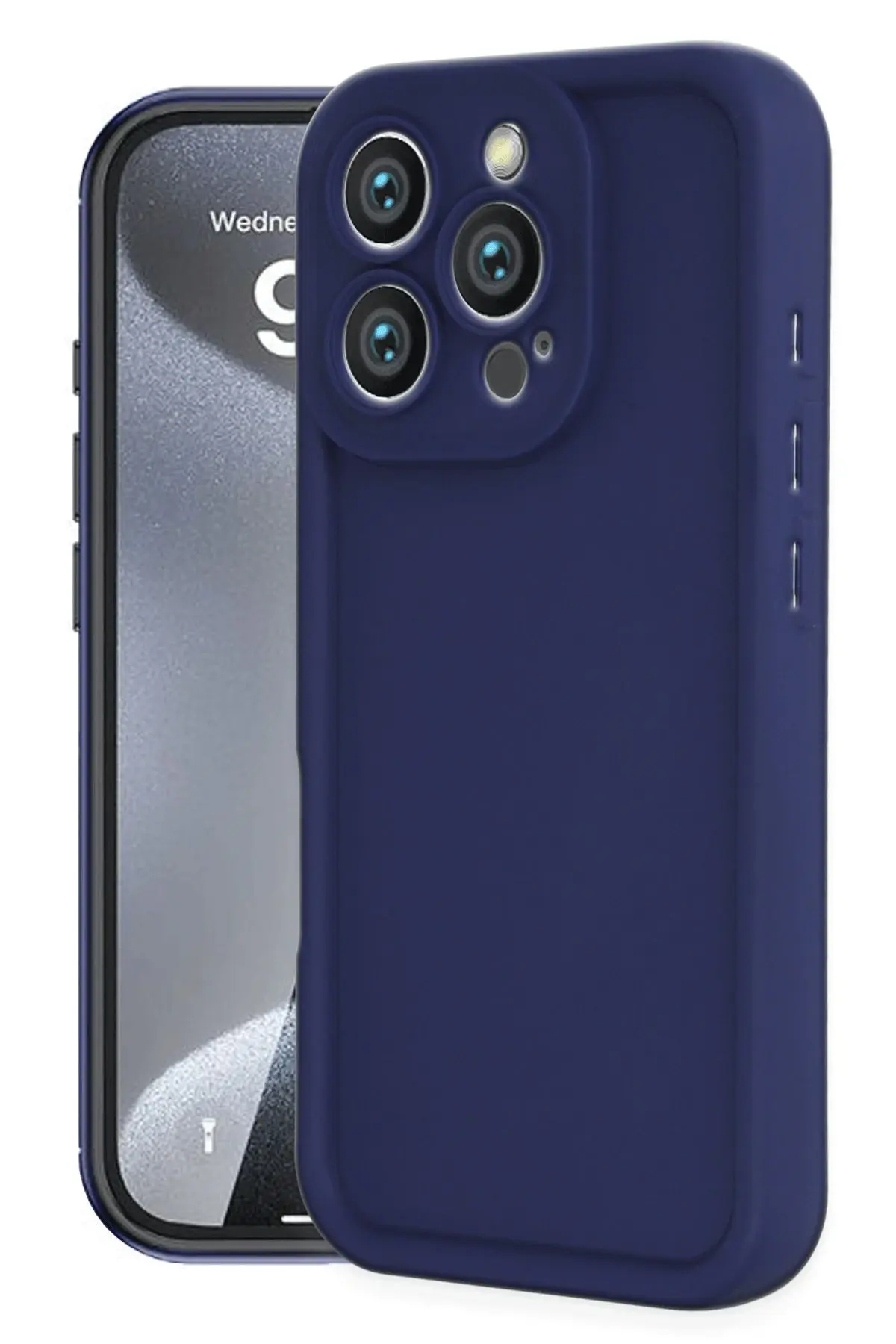 Newface iPhone 16 Pro Max Kılıf Viera Silikon - Lacivert