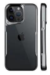 Newface iPhone 15 Pro Kılıf Boyi Silikon Kapak - Titan Gri