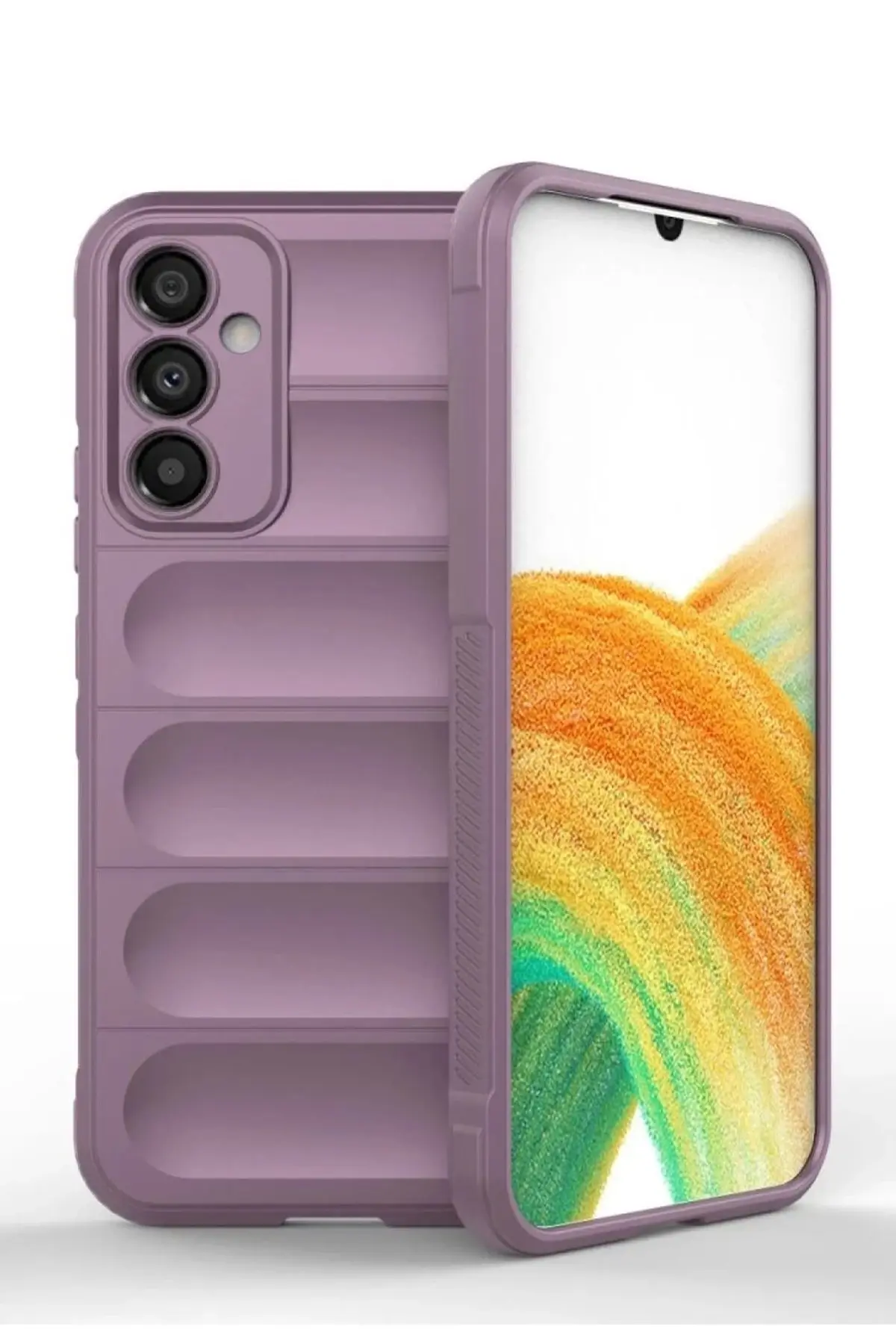 Newface Samsung Galaxy A15 4G Kılıf Optimum Silikon - Mor