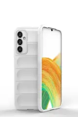 Newface Samsung Galaxy A15 4G Kılıf Optimum Silikon - Krem