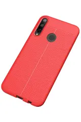 Newface Huawei P40 Lite E Kılıf Auto Focus Kapak - Kırmızı