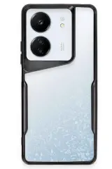 Newface Xiaomi Redmi 13C Kılıf Boyi Silikon Kapak - Siyah