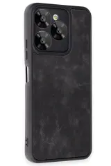 Newface General Mobile Era 50 Kılıf Aras Deri Kapak - Siyah