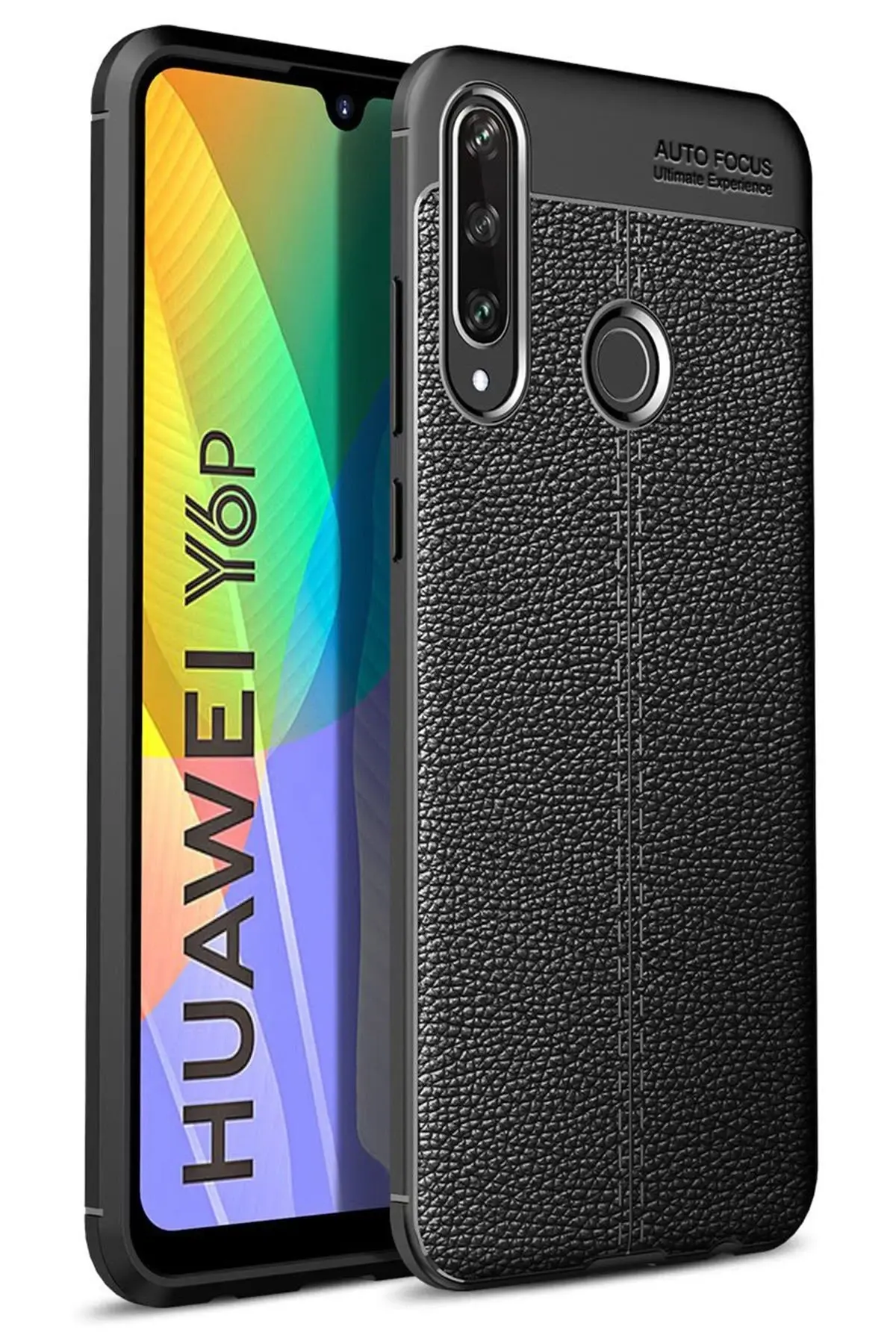 Newface Huawei Y6P Kılıf Auto Focus Kapak - Siyah