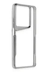 Newface Xiaomi Redmi Note 13 Pro 4G Kılıf Boyi Silikon Kapak - Gümüş