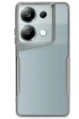 Newface Xiaomi Redmi Note 13 Pro 4G Kılıf Boyi Silikon Kapak - Gümüş