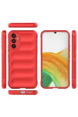 Newface Samsung Galaxy A05S Kılıf Optimum Silikon - Kırmızı