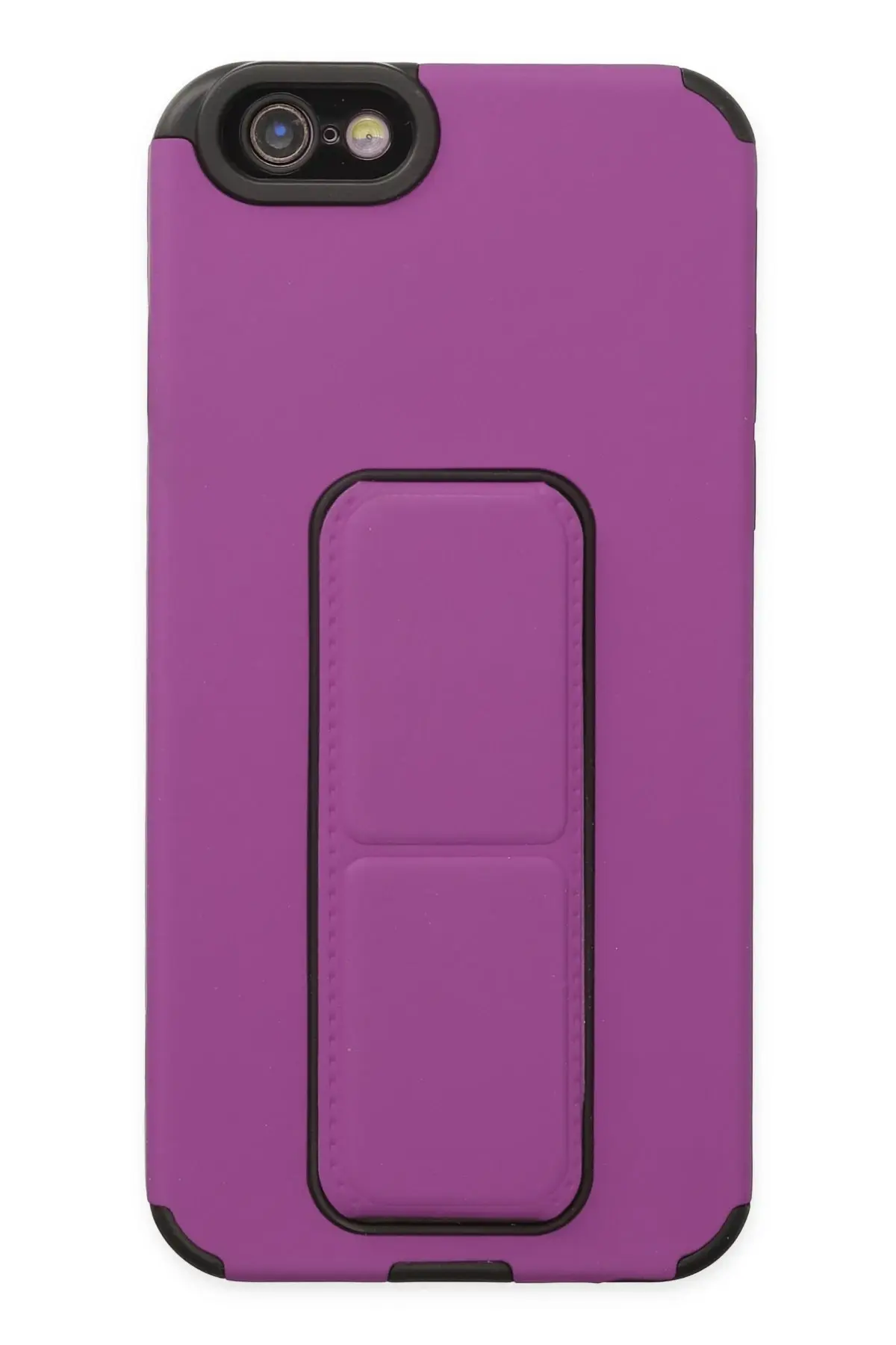 Newface iPhone 6 Kılıf Mega Standlı Silikon - Mor