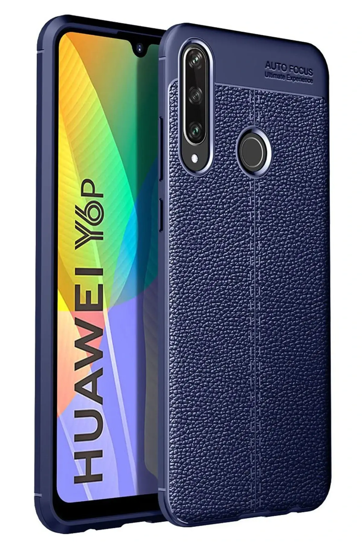 Newface Huawei Y6P Kılıf Auto Focus Kapak - Lacivert