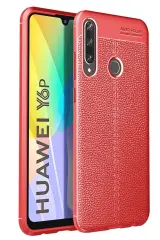 Newface Huawei Y6P Kılıf Auto Focus Kapak - Kırmızı