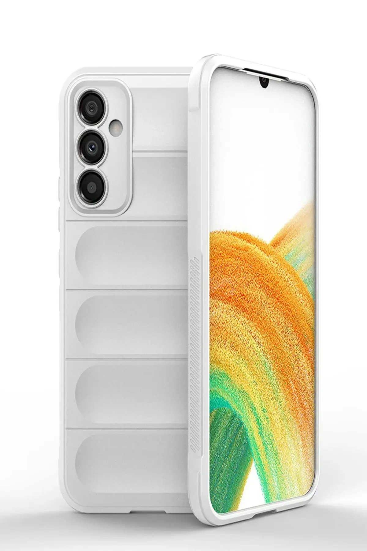 Newface Samsung Galaxy A05S Kılıf Optimum Silikon - Krem