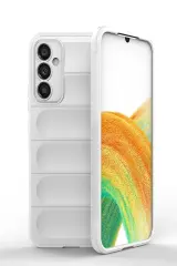 Newface Samsung Galaxy A05S Kılıf Optimum Silikon - Krem