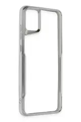 Newface Samsung Galaxy A05 Kılıf Boyi Silikon Kapak - Gümüş