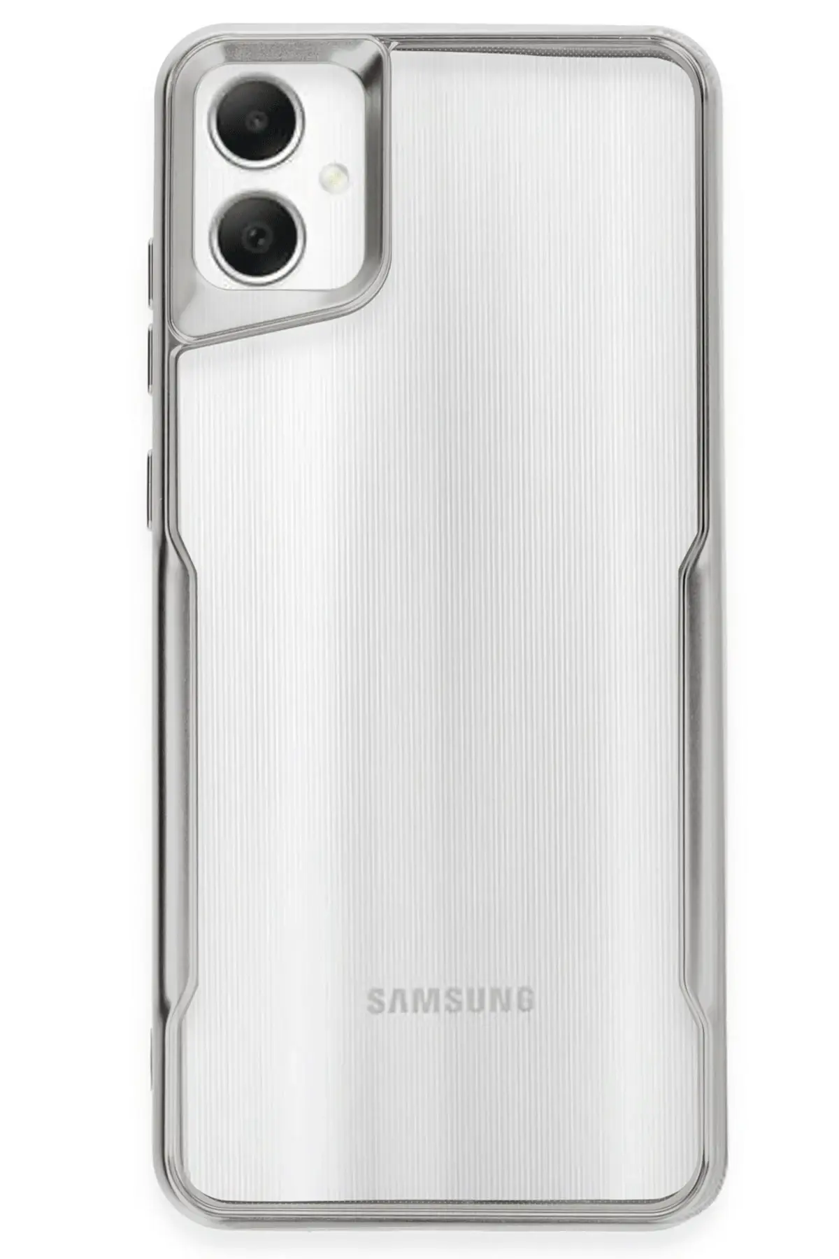 Newface Samsung Galaxy A05 Kılıf Boyi Silikon Kapak - Gümüş